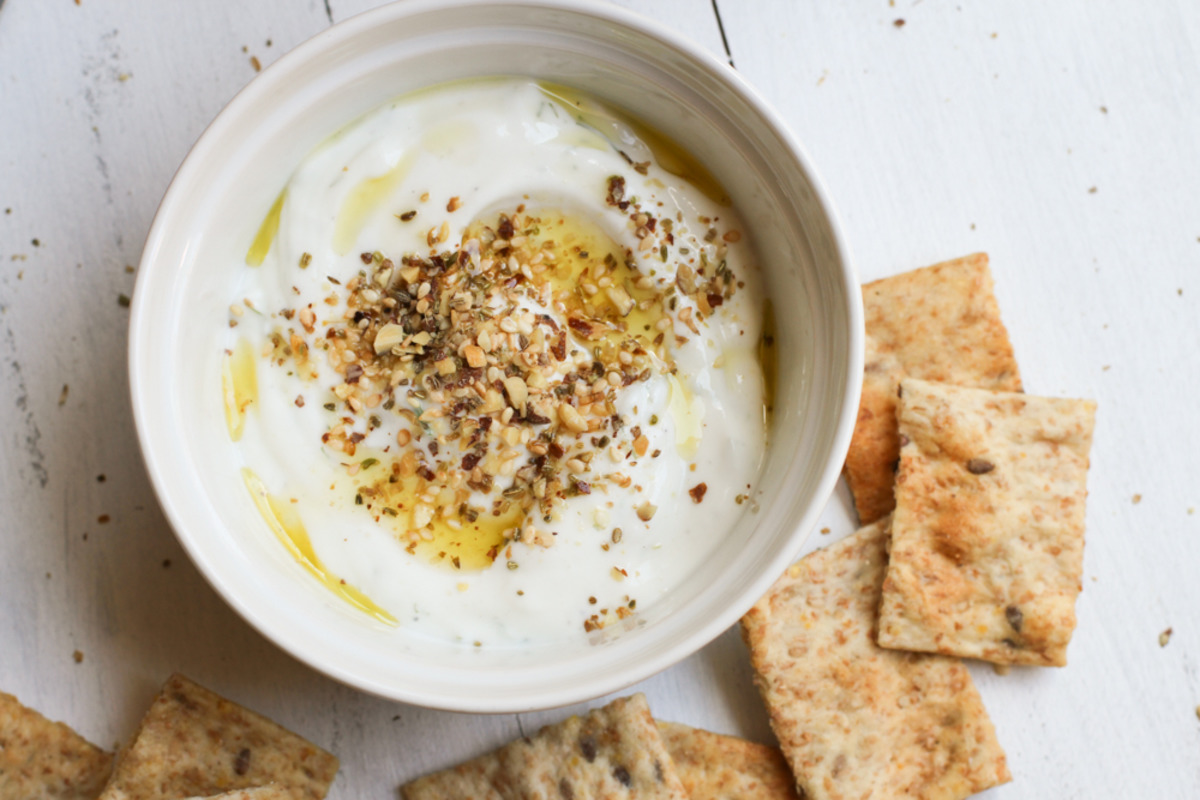 HAZELNUT DUKKAH YOGURT DIP Recipe